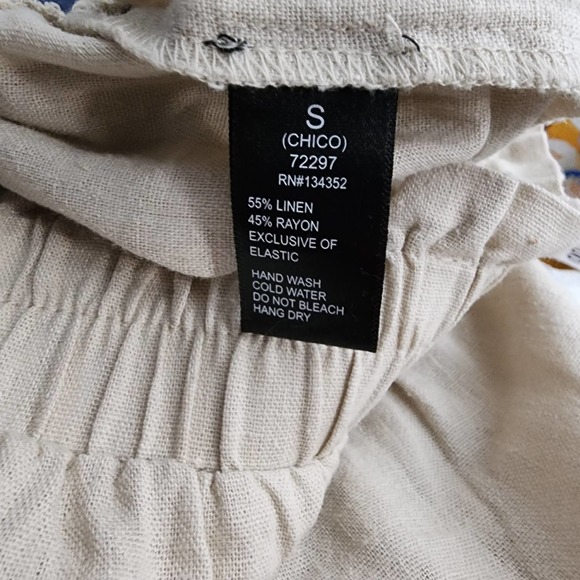 Ambiance apperel Women's Juniors Wide Leg Spring Linen Pants - Picture 6 of 6